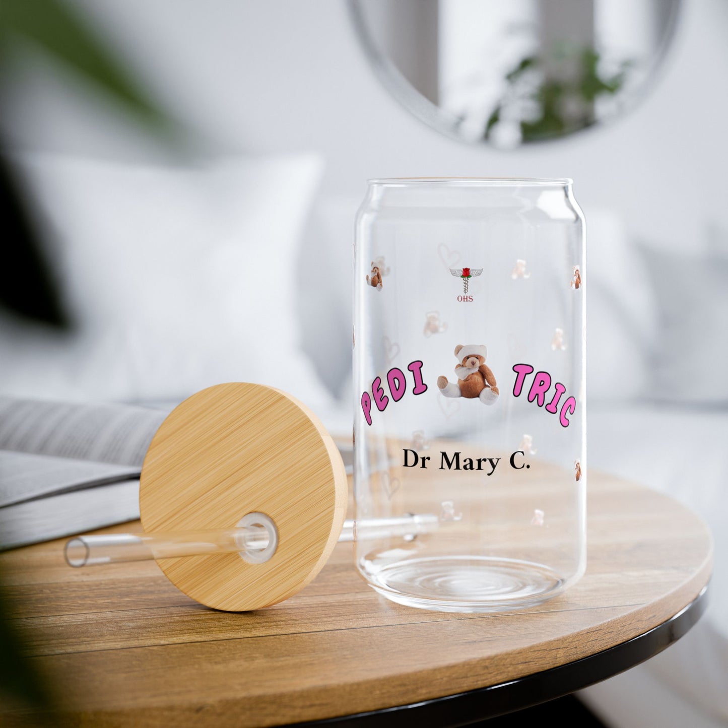 Pediatric Personalized Sipper Glass | Pink