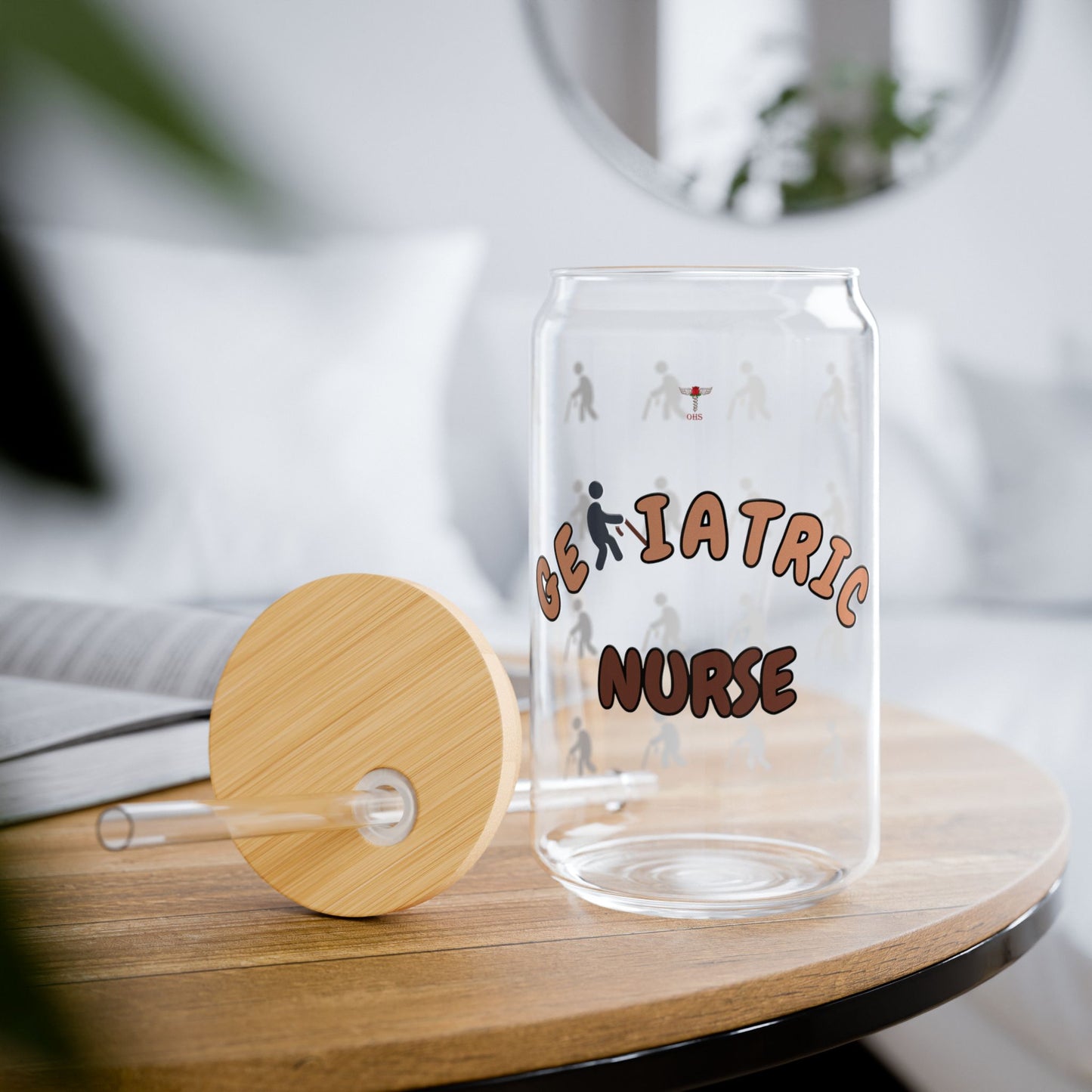 Geriatric Nurse Sipper Glass | Brown