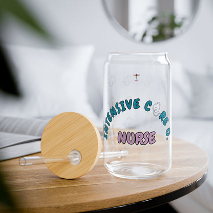 ICU Nurse Sipper Glass | Blue & Purple