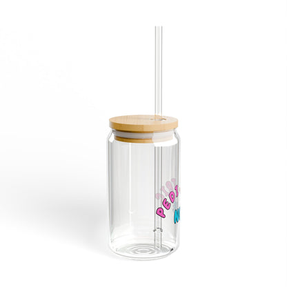 Pediatric Nurse Sipper Glass | Pink & Blue