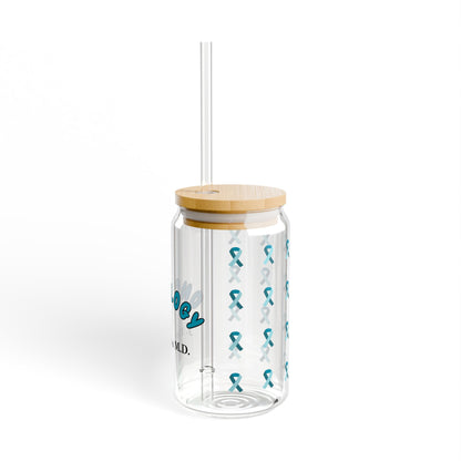 Oncology Personalized Sipper Glass | Blue