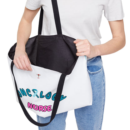 Oncology Nurse Tote Bag | Pink & Blue