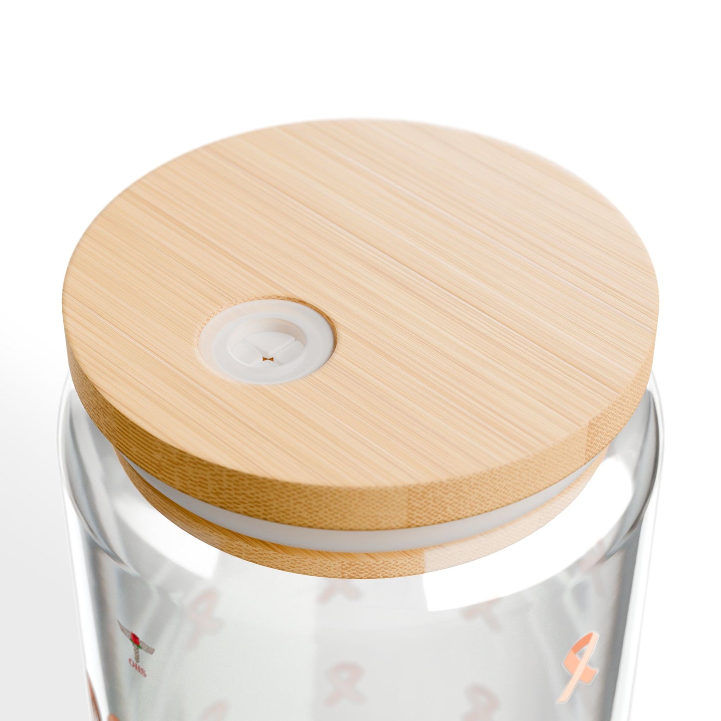 Oncology Personalized Sipper Glass | Pink & Brown