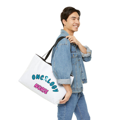 Oncology Nurse Tote Bag | Pink & Blue