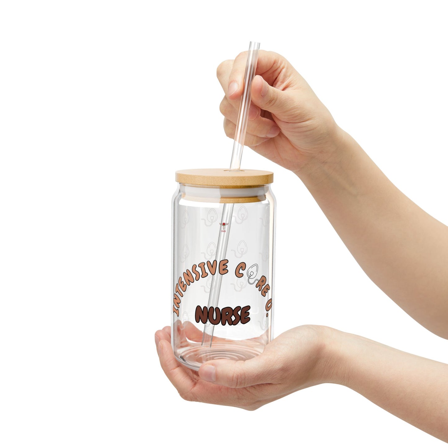 ICU Nurse Sipper Glass | Brown
