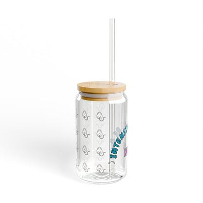 ICU Nurse Sipper Glass | Blue & Purple